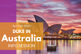 Duke in Australia Summer 2020 Info Session
